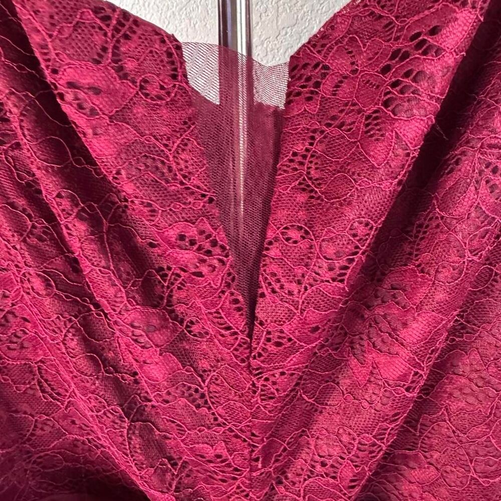 Miusol Women's Burgundy and Red Dress